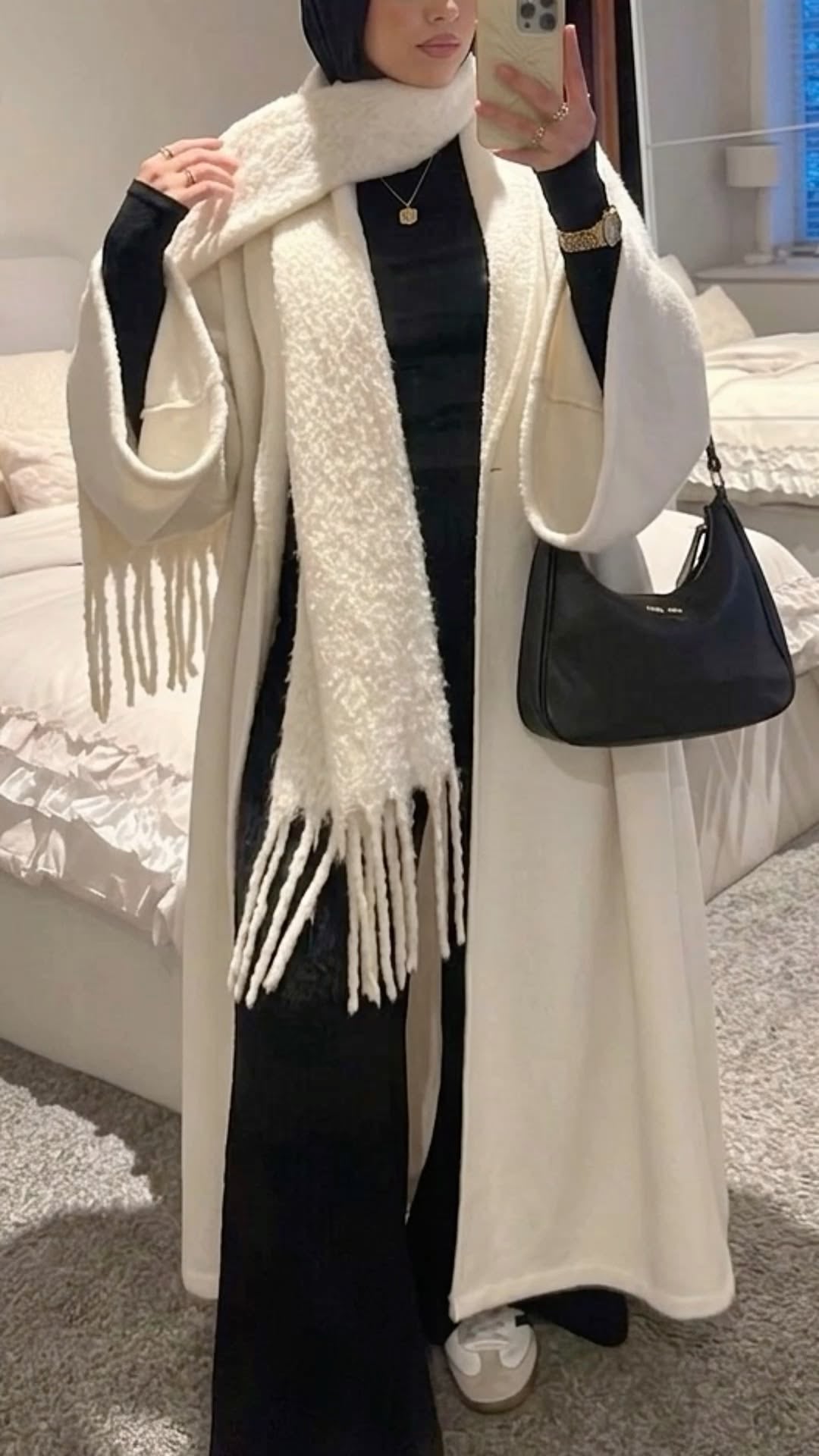 Manteau ET Écharpe معطف مع الوشاح شال
