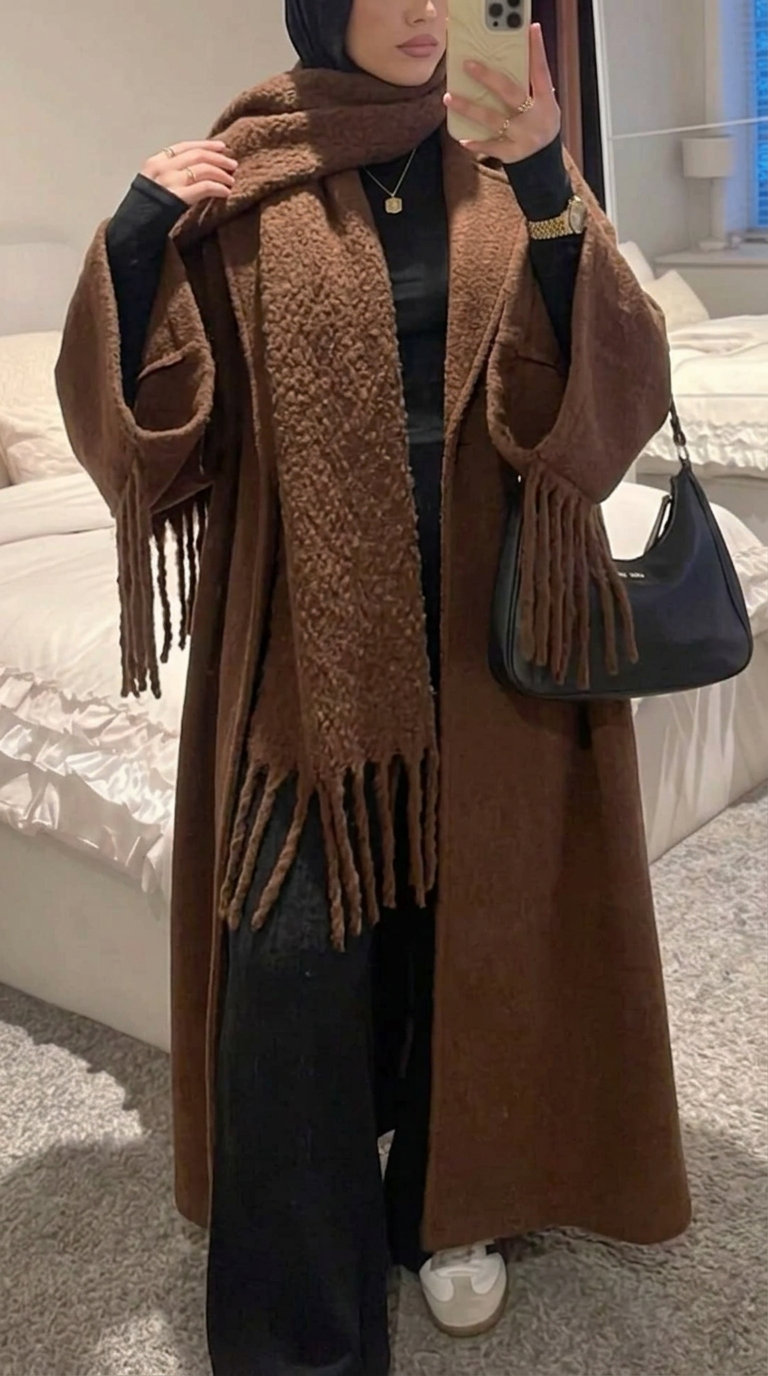 Manteau ET Écharpe معطف مع الوشاح شال
